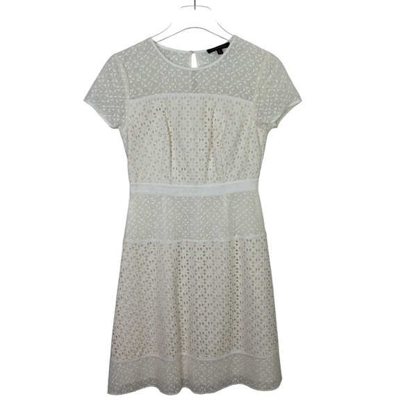 Banana Republic Ivory A-Line Dress Size 2 - Picture 1 of 13